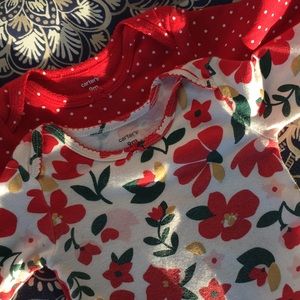 2 Carters long sleeve onesies